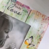 Sunflower craft photo frame stand, simple and retro wall-mounted custom picture frame, children and adults, studio photo frame details Picture